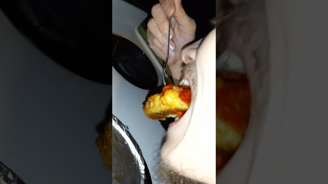 pizza mukbang uncheezed and unbounded up but the pizza was still bussin with flavor 🍕 made right dog