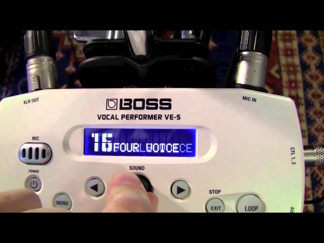 BOSS VE-5 ボーカル エフェクター［デモンストレーション］ - YouTube