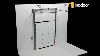 Sectional Industrial Door High Lift Installation Animation