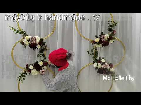 How To Make A Flower Corner Without A Stand At The Lowest Prices Using A Hula Hoop 