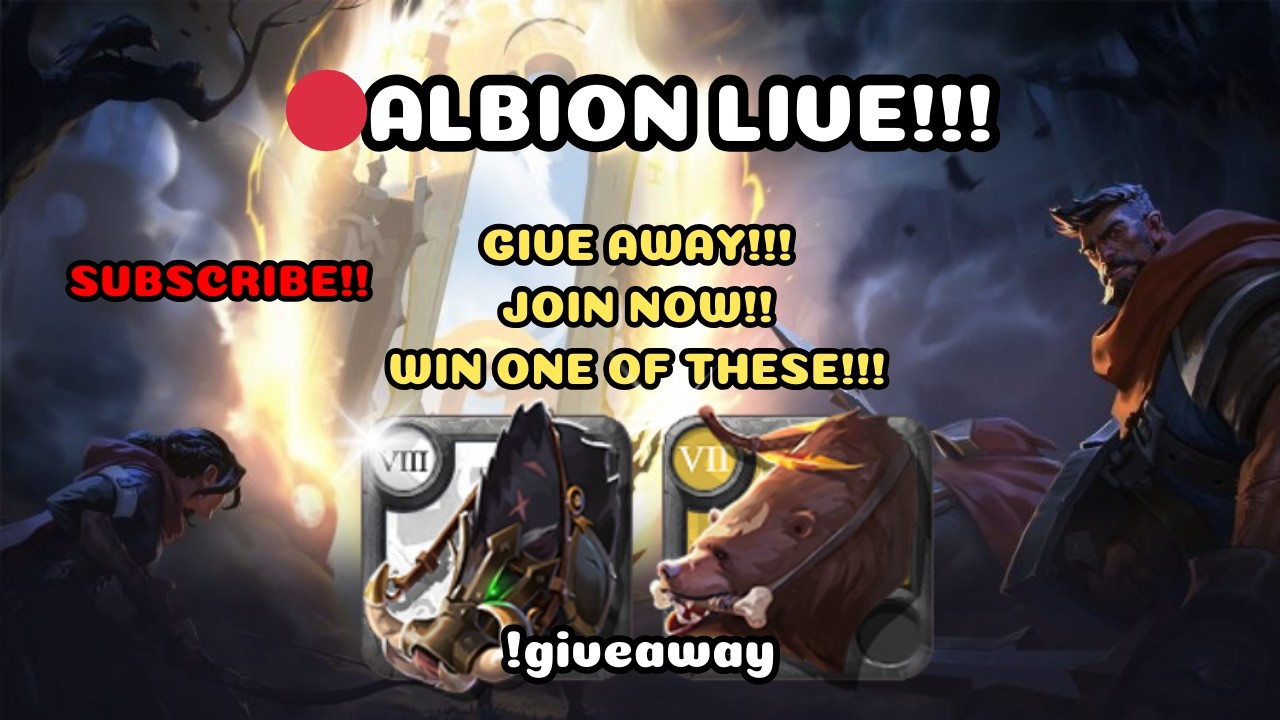 🔴Giveaway!! Albion Online Live Stream!! Asia Server!! Pinoy Player #albionlive #albiononline