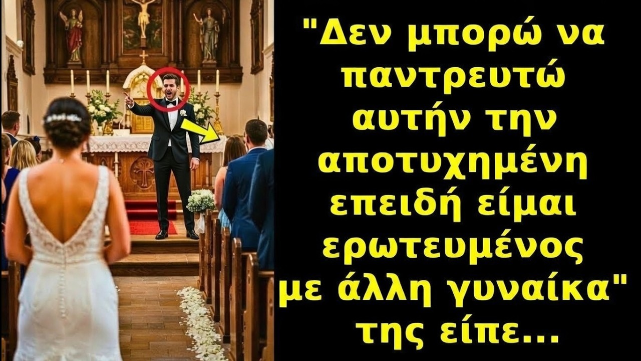 «Δεν παντρεύομαι αυτήν την ΑΠΟΤΥΧΗΜΕΝΗ — αγαπώ άλλη γυναίκα», της είπε