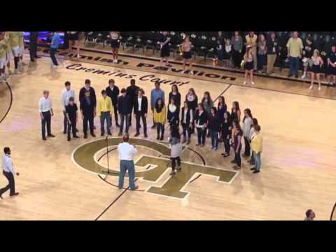 holi show at georgia tech national anthem