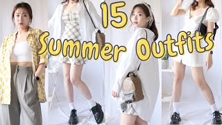 🍋162cm58kg 15套夏日清爽穿搭|显瘦藏肉法宝✅夏天的马丁也太百搭｜2021 Summer Outfits「只说实话のTabby Summer」