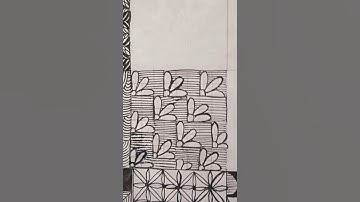 Easy zentangle pattern tutorial #art #zentangle #shorts #doodle #3d #trending