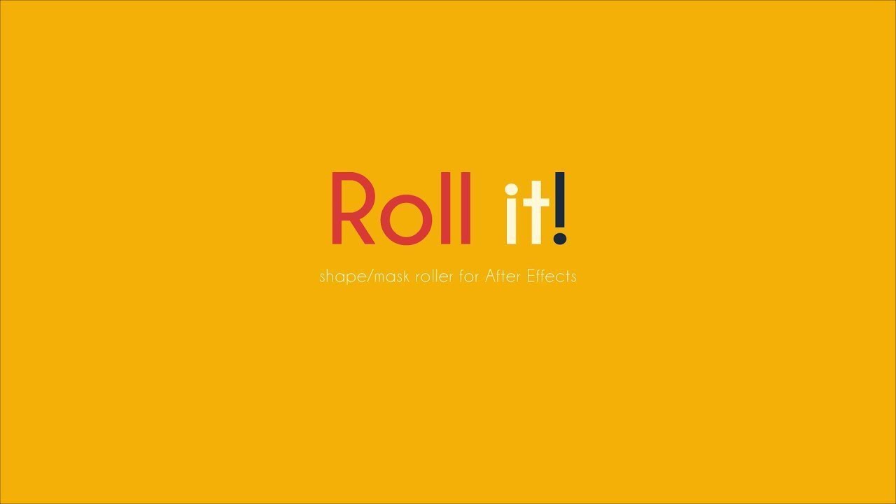 After Effect CC 2019 - Script Roll it - YouTube