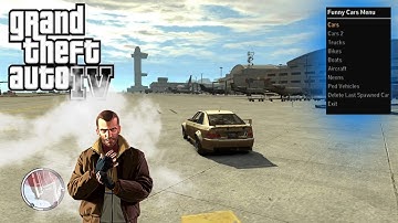 GTA IV Funny Cars Mod Menu Preview