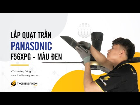 Video Lắp Quạt Trần Panasonic F56XPG (màu đen) - TĐSG - youtube