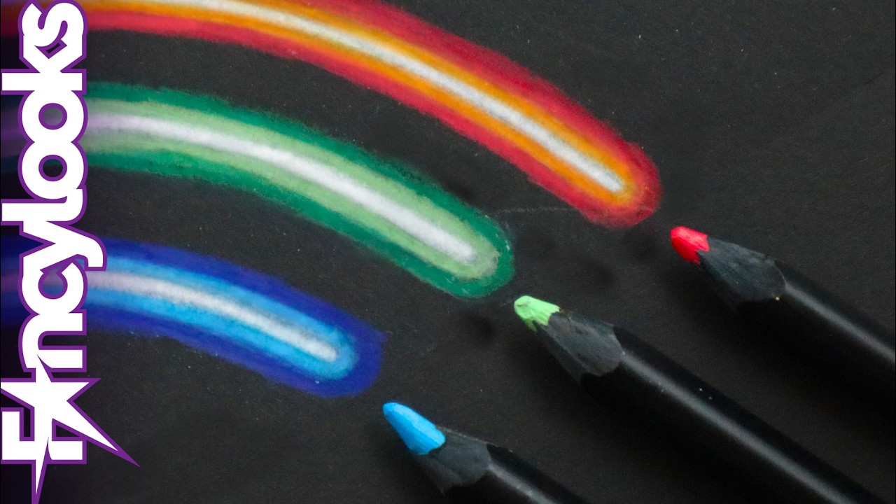 Cómo hacer Efecto neón sencillo con lápices