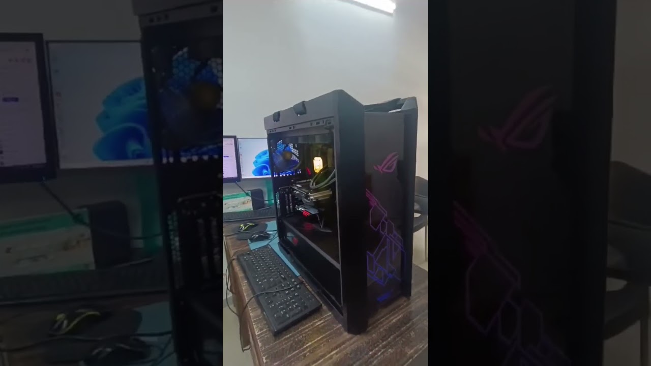 Gaming Desktop Assembled ASUS ROG Strix Helios GX601 E-ATX Mid Tower Black Cabinet