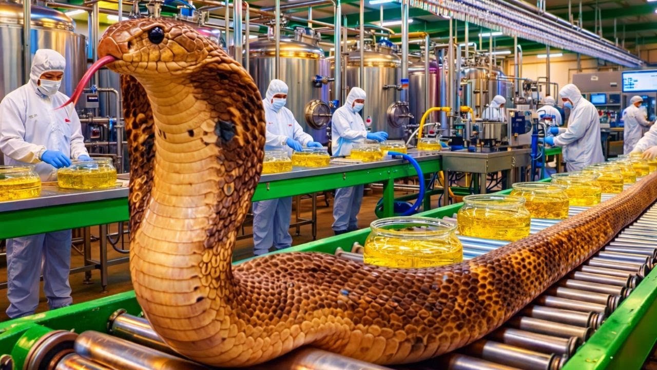 This Factory Turns Snakes Into Medicine & Luxury Fashion (Full Process)