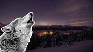 1 Hour Strong Air with Wolf Howling for Relaxing, Sleeping & Studying