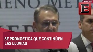 Conferencia de prensa de la Conagua sobre Tormentas Tropicales en México