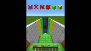 Which block will allow you to survive the fall? #minecraft #minecraftshorts