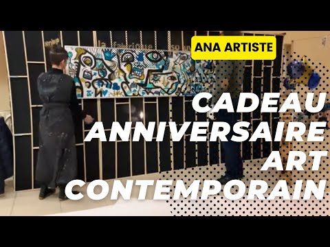 Comment créer un cadeau anniversaire art contemporain avec une artiste professionnelle en France