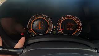 How to Navigate Through the Speedometer Display Toyota Auris I ( 2006 – 2013 )