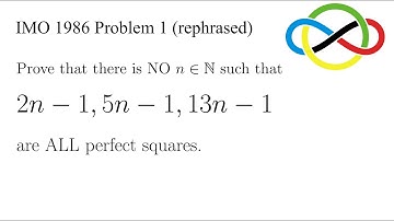 Two Solutions to International Mathematical Olympiad 1986 Problem 1