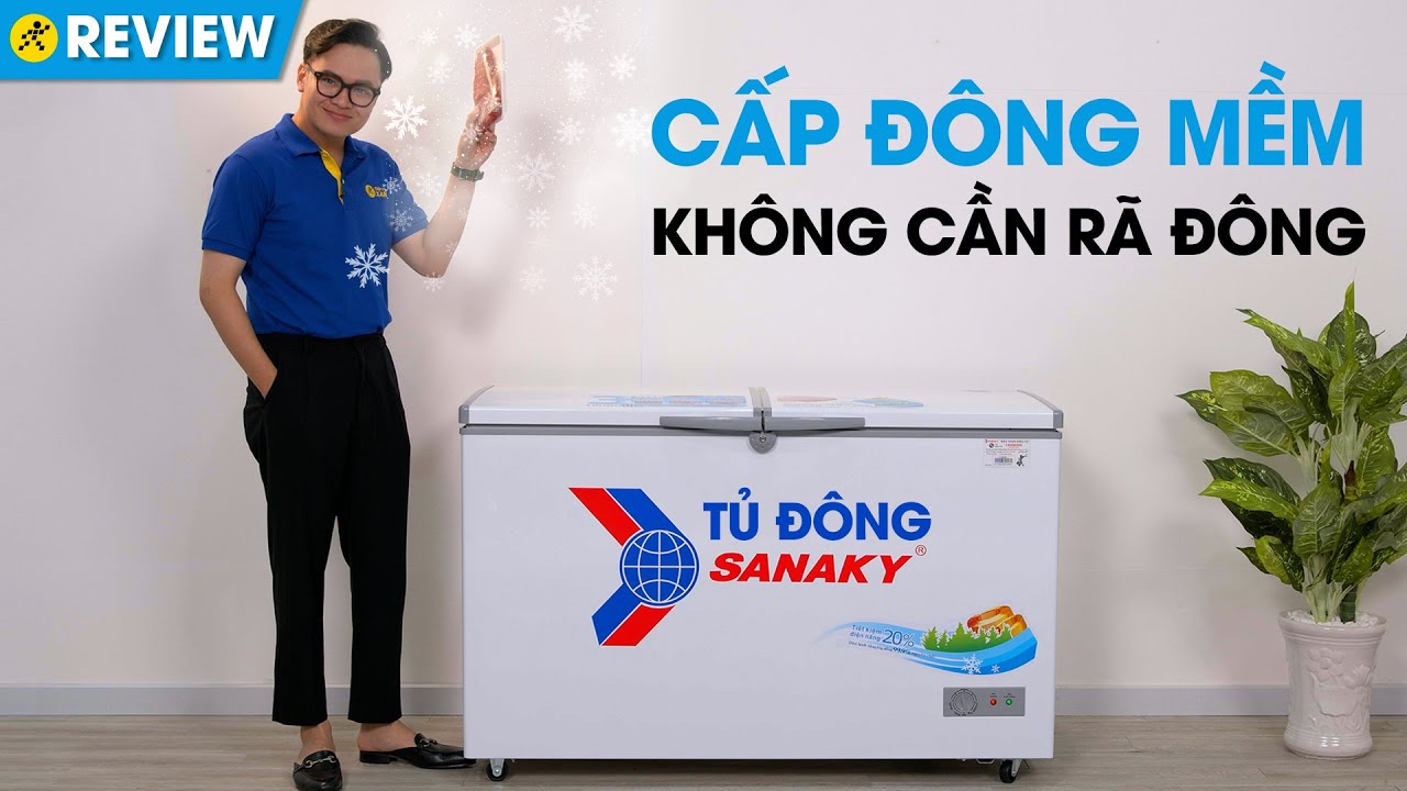 Tủ đông Sanaky: 2 cửa 1 ngăn, 7 mức nhiệt độ (VH-4099A1) • Điện máy XANH