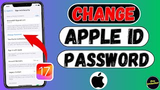 How To Change Apple Id Password In iPhone - iOS 17 | Create New Apple Id Passcode [2024]