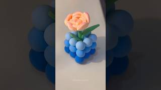 Лепим цветок в вазе из пластилина/лепка из пластилина для детей #tiktok #shortsvideo #art #handmade