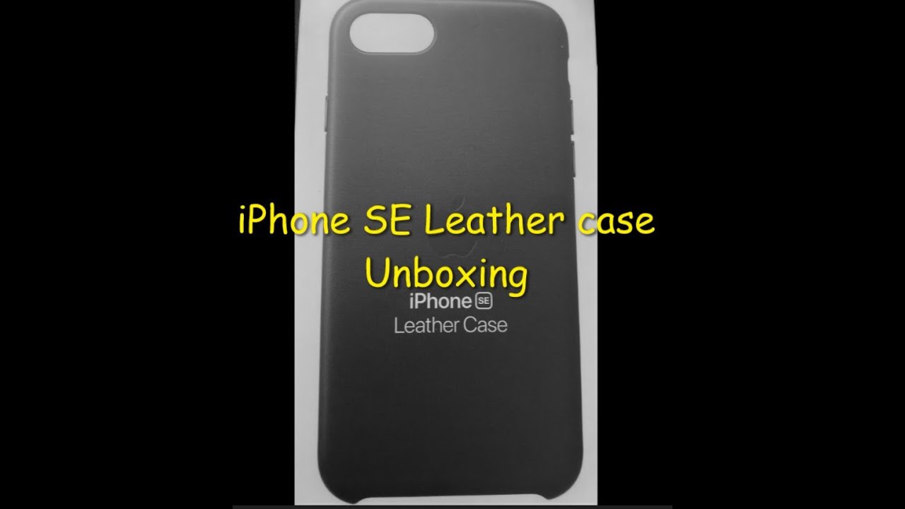Iphone SE Leather case Unboxing  (Iphone SE 2020)