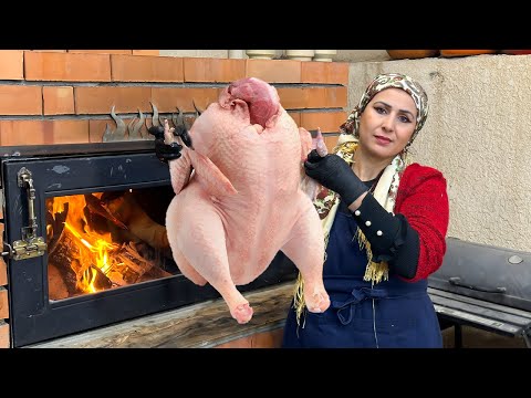 شاهد ديك الرومي العملاق وصفة البورانية