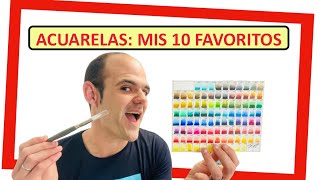 mis 10 BASICOS en ACUARELA🎨productos FAVORITOS😱los mejores⭐material de arte indispensable