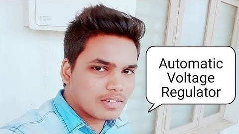 Automatic Voltage Regulator (POWER SYSTEM ANALYSIS)