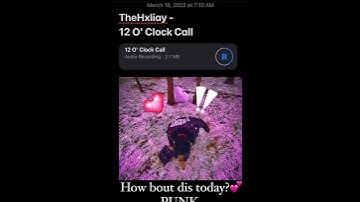 Thehxliday - 12 O’Clock Call SNIPPET