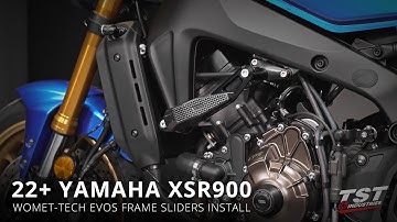 How to install Womet-Tech EVOS Frame Sliders on a 2022+ Yamaha XSR900 by TST Industries