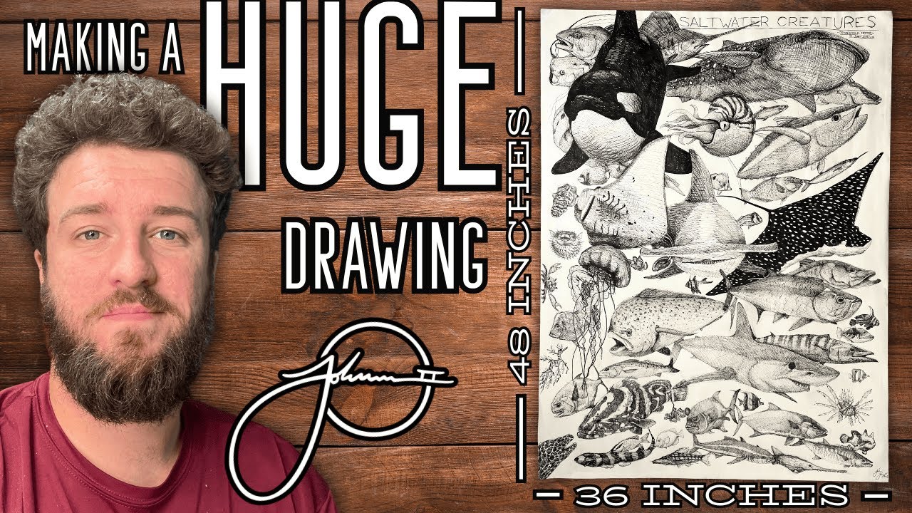I've Been Making this GIGANTIC Drawing this for 5 YEARS! - YouTube