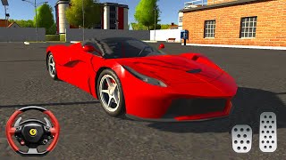 City Car Driving Car Game Parking // Red La Ferrari City Driving // Android Gameplay screenshot 3