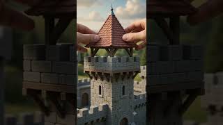 🏰 Miniature DIY Castle Construction Timelapse | Building a Tiny Medieval Fortress Brick by Brick