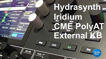 Waldorf Iridium | ASM Hydrasynth | CME Xkey Poly AT keyboard