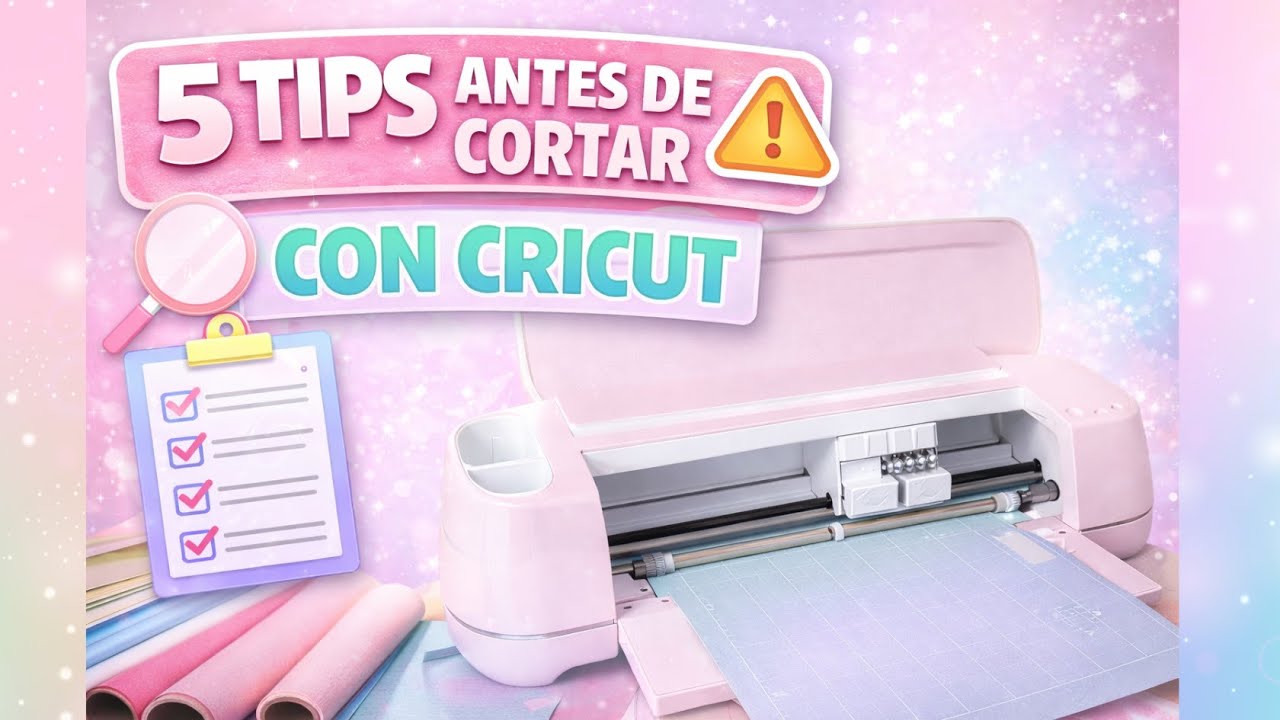Antes de cortar con Cricut revisa ESTOS 5 ajustes | Tips imprescindibles