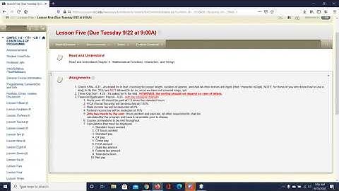 CMPSC115-1771 Math, Character and String Functions Lesson 5