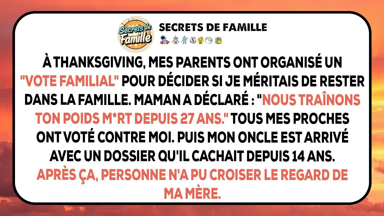 Mes parents ont organisé un 