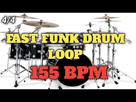 FAST FUNK DRUM LOOP | 155 BPM - YouTube