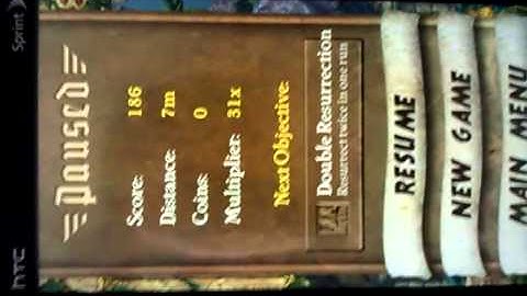 Android temple run glitch