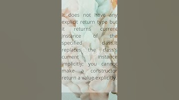 Can a constructor return a value