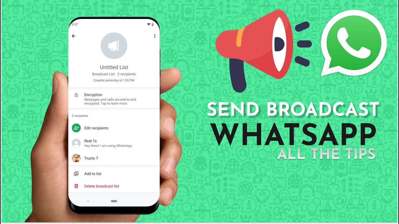 How to send broadcast messages on WhatsApp - YouTube
