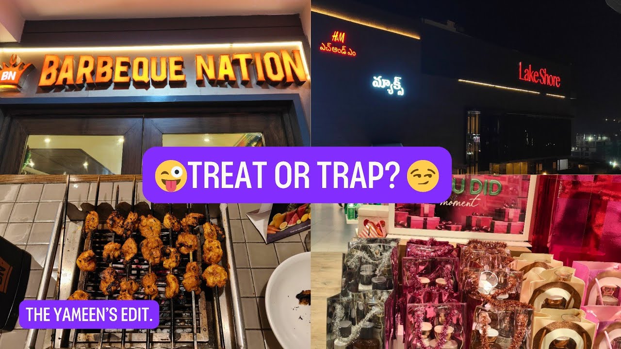 My Treat Your Money😝 | Birthday at BBQ Nation 🎊| Lakeshore Mall Hyderabad (Walkthrough)
