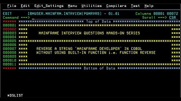 COBOL Practical 1: Reverse a string using cobol
