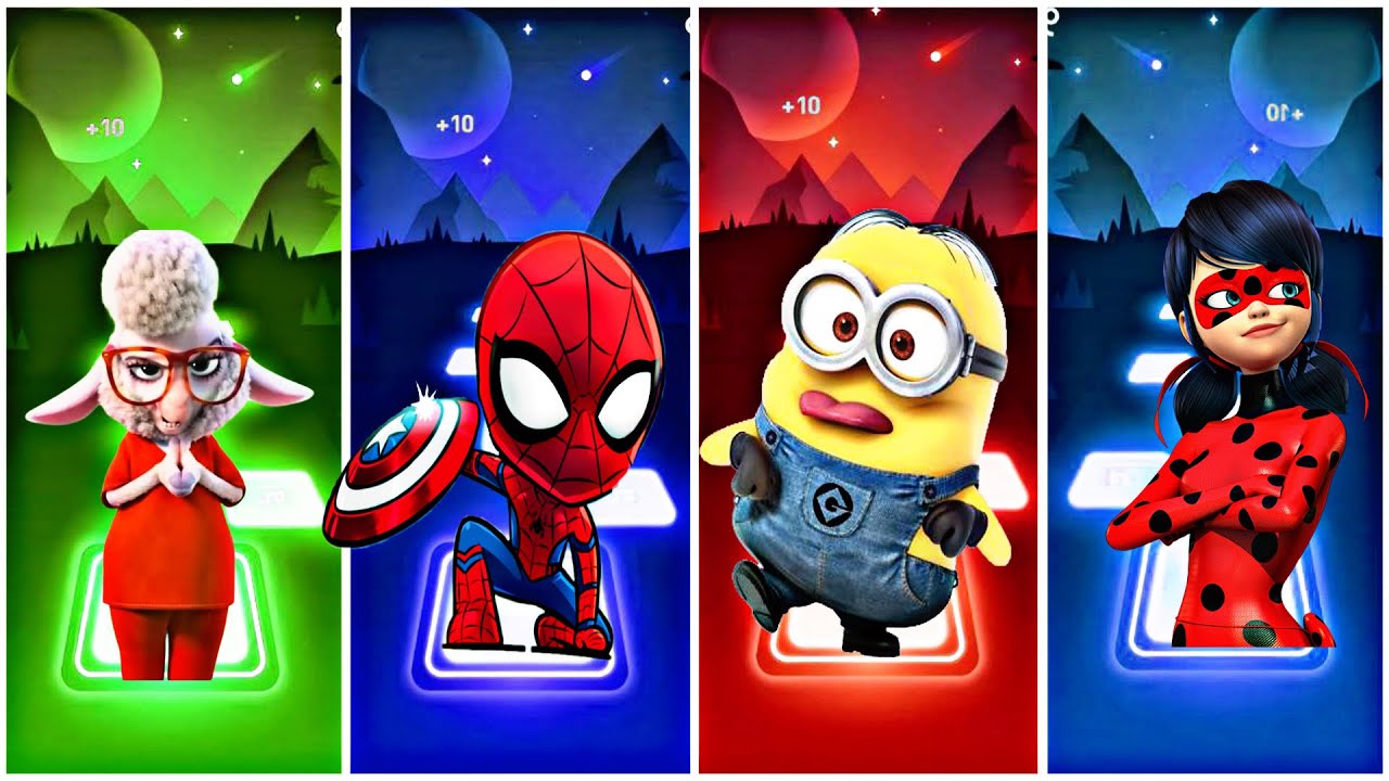 Tiles Hop | Tiles Hop Gameplay| Coffin Dance version |Coffin Dance meets|Cartoon Characters!|