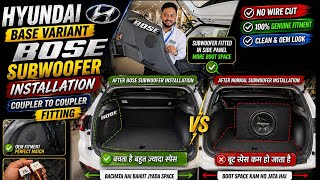 Hyundai Genuine Bose Sub-Woofer InstalltioN Creta Base-Model Latest Price Part No Coupler-To-Coupler