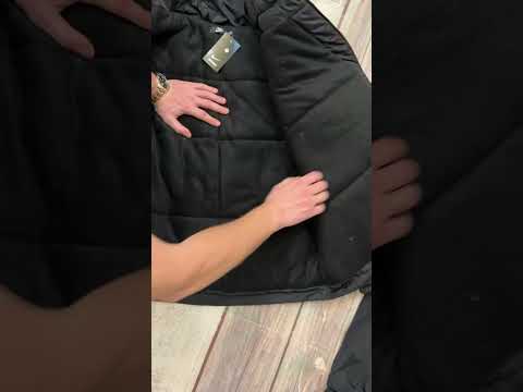 Зимовий костюм Nike плащівка чоловічий теплий чорний на флісі, Найк костюм з плащівки зима, видео 1