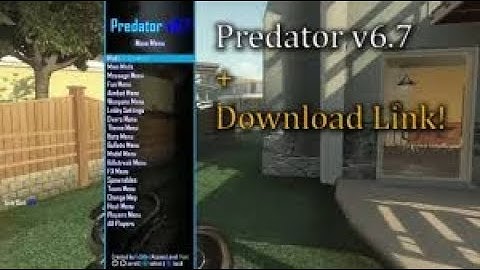 {Xbox/Ps3} Black Ops 2 Predator v6.7 Mod Menu GSC 1.19 [DOWNLOAD]