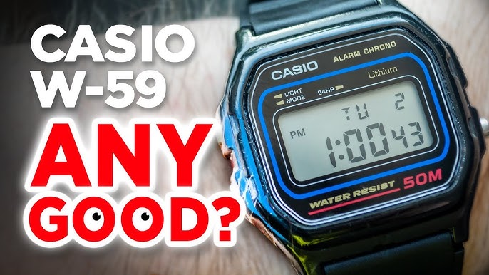 Casio Retro Vintage W-59 Watch Black