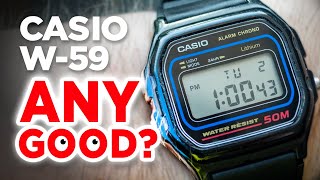 #CASIO W-59 Review (Module 590) - Is this another great alternative to the Casio F-91W