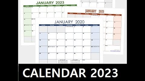 How to make Calendar 2023 in Excel || Calendar 2023